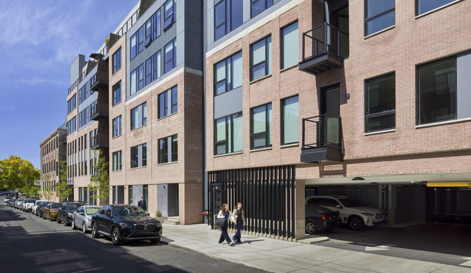 Urban mixed-use building perspective