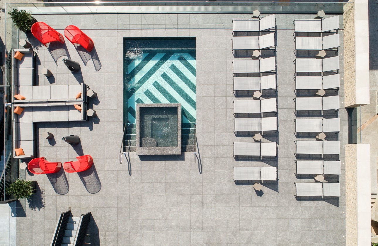 Modern brick residential facade